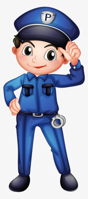 Kids Clipart Police Officer - Community Helpers Clip Art