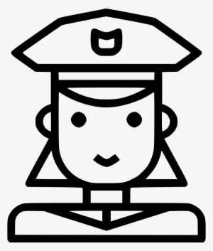 Police Officer Female Human - Icon