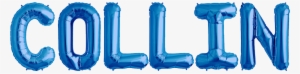 Hrhacel - Letter I - Blue Helium Foil Balloon - 34 Inch