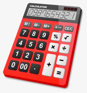 Calculator Red - Clip Art Calculator