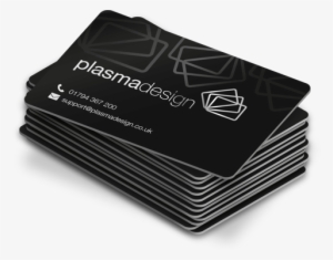 A Stack Of Satin Black Plastic Cards - Hd Images Of Business Cards