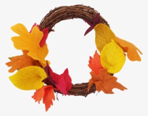 Fall Leaves Wreath - Illustration