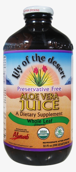 Lily Of The Desert Aloe Vera Juice Whole Leaf Organic - Lily Of The Desert Aloe Vera Juice 32 Oz