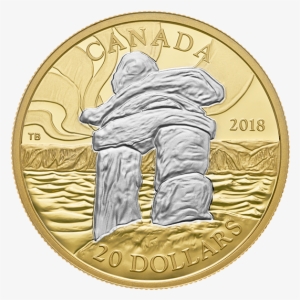 Reverse Gold-plated Pure Silver Coin - Canada 2018 Gold Coins