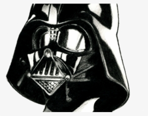 Drawn Darth Vader White Png - Drawing