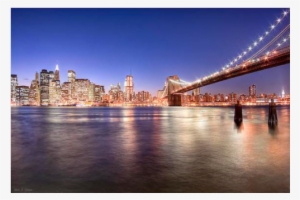 City Lights Png Vector Free Stock - Taf Decor The City Lights Of Manhattan Brooklyn Bridge