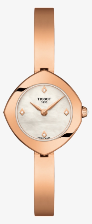 Tissot Femini-t Mother Of Pearl Diamond Set Dial Pvd - T113 109.33 116.00