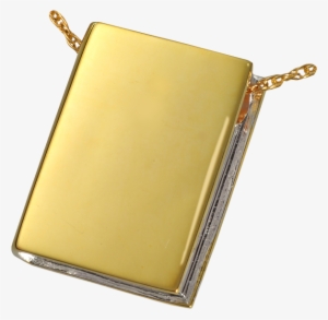 The Book Cremation Pendant - Gold-plated Book Cremation Jewelry: The Sequel