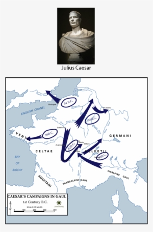 Denarius Of Julius Caesar - Caesar Tactics