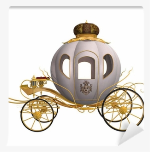Cinderella's Carriage In White Background