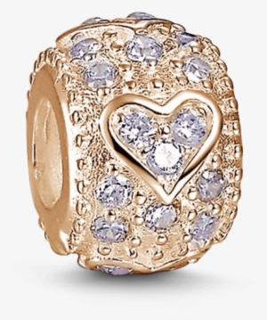 Love You Charm Soufeel Relief Heart Rose Gold