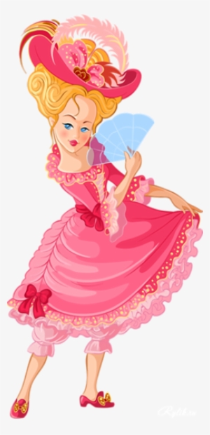 About 3113 Free Commercial & Noncommercial Clipart - Pink Medieval Princess Dresses Drawing