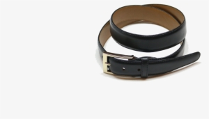 Argentine Black Leather Belt / Gold Plate Buckle - Belt