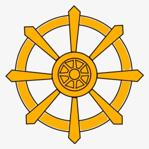 Dalma Wheel - Buddhism Clipart