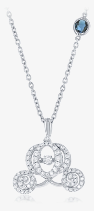 Cinderella's Carriage Heartbeat Diamond Pendant 1/2cttw