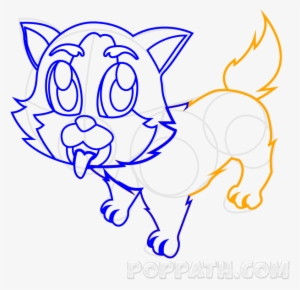 To Draw A Happy Dog, There Are Several Things To Put - Drawing