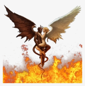 Angels And Devil Wallpaper Angel Demon Affair Black - Miracle Of Life: Hell On Earth