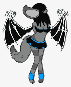 Demon Wolf Bat ^^ Link To Free Line Art - Wolf Bat Furry