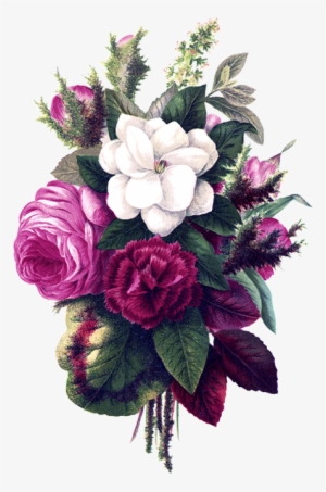 Watercolor Border Flower Background