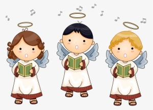 Christmas Angels Singing Clipart
