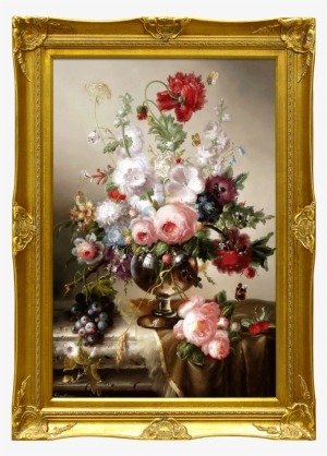 Huayiyuan Handmade Oil Painting Flowers Classical European - Hildegard Schwammberger