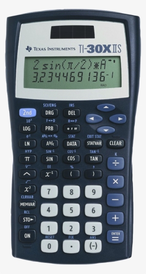 Scientific Calculator Png Photos - Texas Instruments Ti 30x Iis
