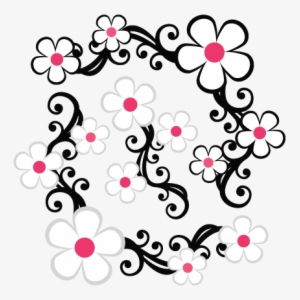 Daisy Flower Flourishes Svg Scrapbook Cut File Cute - Common Daisy