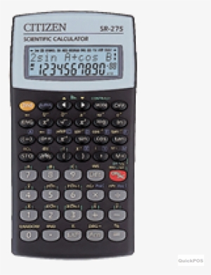 Scientific Calculator Transparent Background Png - Citizen Sr-275 Scientific Calculator