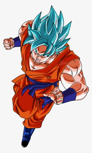 Goku Clipart Ssblue - Dragon Ball Goku Ssj Blue