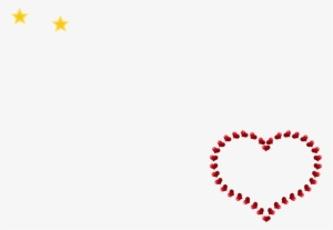 Red Heart Shaped Border With Little Hearts Svg Hi Png - Drawing A Little Heart