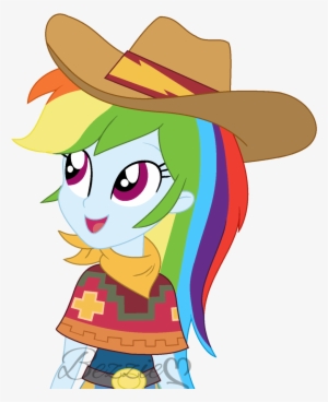 Bezziie, Belt, Belt Buckle, Clothes, Cowboy Hat, Cowgirl, - Equestria Girls Cowgirl Rainbow Dash