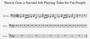 Stewie Gets A Second Job Playing Tuba For Fat People - Sheet Music