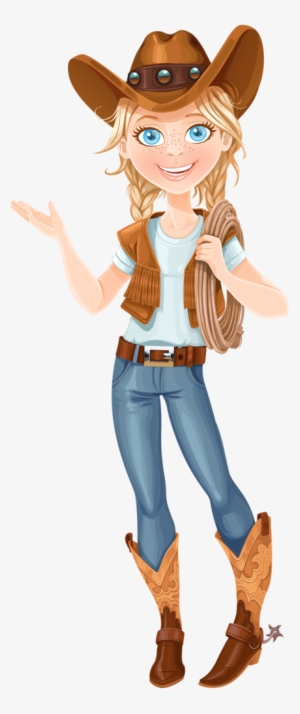 Cowboy E Cowgirl Pictogramme, Coloriage, Personnage, - Cowgirls Clipart