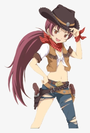 Kyoko Cowgirl Transparent By - Madoka Magica Cowgirl