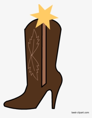 Cowgirl Shoe Clipart Free - Cowboy
