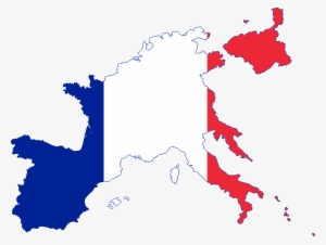 1st French Empire First French Empire, European History, - First French Empire Flag Map