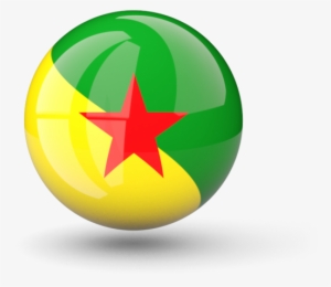 Illustration Of Flag Of French Guiana - French Guiana Flag Png