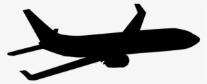 Plane Air Transport Travel Flight Aircraft - Airplane Silhouette Png