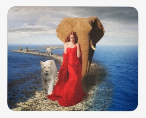 Mouse Pad Elephant /lions - Algarve Online Shop