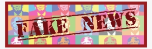 Fake News Stamp Over Donald Trump Pop Art