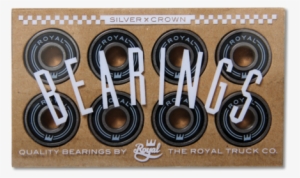 Royal Silver Crown Skateboard Bearings - Royal Skate Bearings