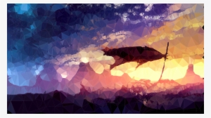 Abstract Painting - Gurren Lagann Background