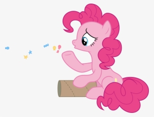 Chrzanek97, Confetti, Pinkie Pie, Safe, Simple Background, - Mlp Pinkie Pie Sad