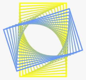 15 Abstract Design Png For Free On Mbtskoudsalg - Geometric Fractal In Blue Yellow Shower Curtain