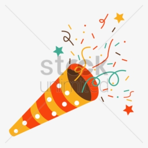 Download Party Popper Vector Clipart Party Popper Clip - Clip Art Party Popper
