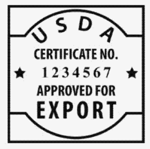Part 312 Official Marks, Devices And Certificates - Usda Certificate Approved For Export