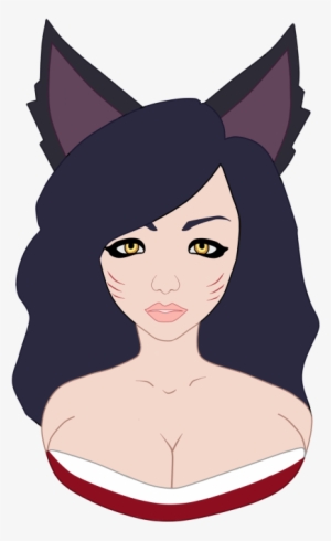 Ahri Flat - Cartoon
