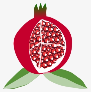 Pomegranate Clipart Frut - Pomegranate Fruit Clipart