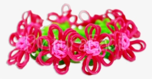 Como Hacer Una Pulsera De Gomitas Con Florecitas 3d - Pulsera De Flores De Gomitas