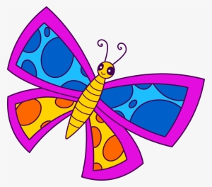 Butterfly Flying Clipart - Clip Art Image Of A Butterfly